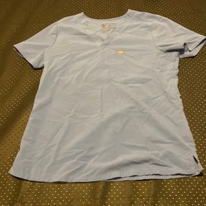 Blight blue scrub top